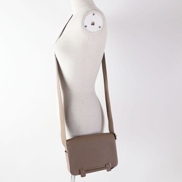 Hermes Geta Etoupe Gold Hardware Shoulder Bag Engraved B With Box And Storage - Picture 3 of 16